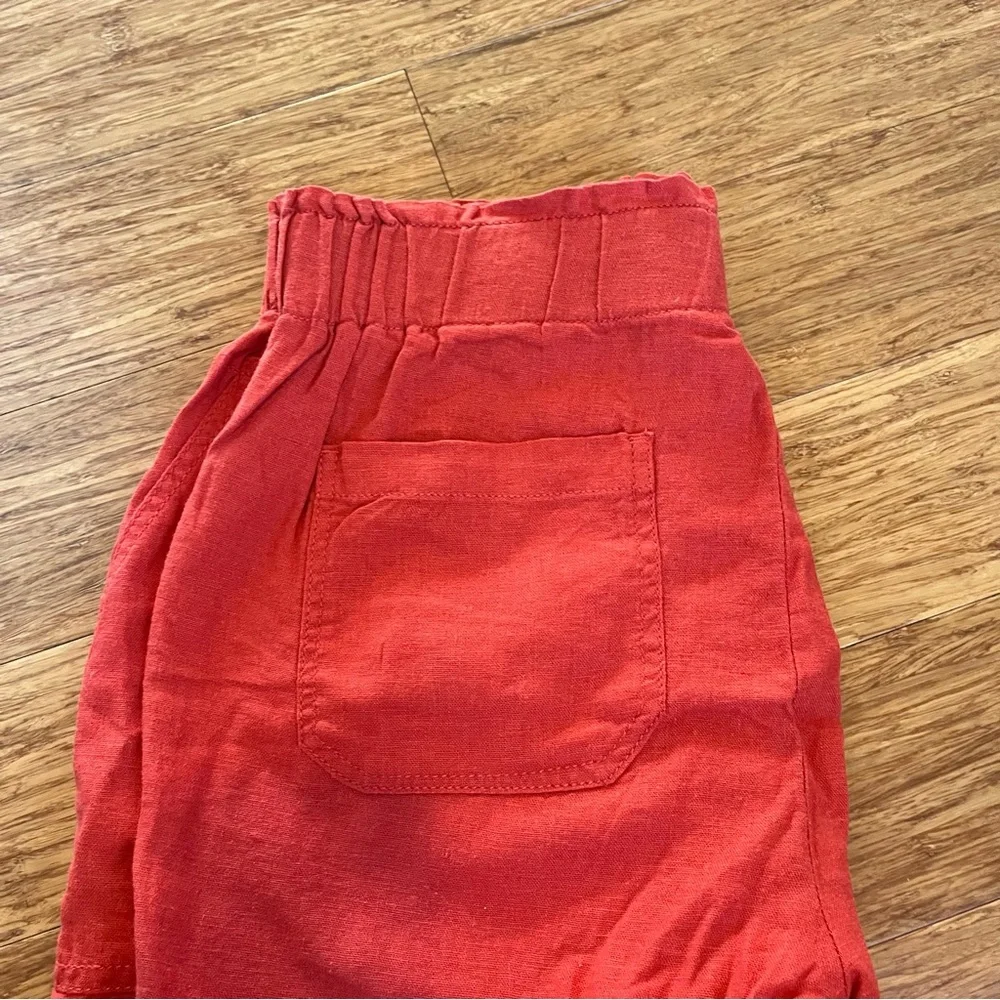 Briggs New York Women's Vibrant Red High Waisted Shorts